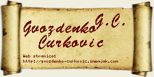 Gvozdenko Ćurković vizit kartica